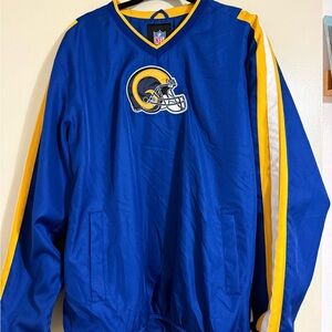 LA Rams NFL Blue and Yellow Pullover Jacket